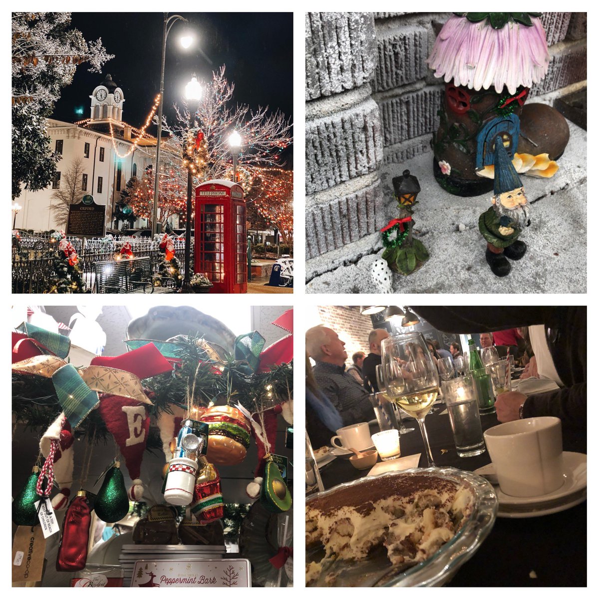 petitechefstef's tweet photo. Hey @makersmark, my town Oxford, MS knows how to #MakeItRemarkable by keeping the spirit of the season fun from lights, to miniatures around our Square, restaurants with family style dinners, and each store being filled with decorations #visitoxfordms #oxms #TheOxfordMSSquare https://t.co/LGuiXmXcaD