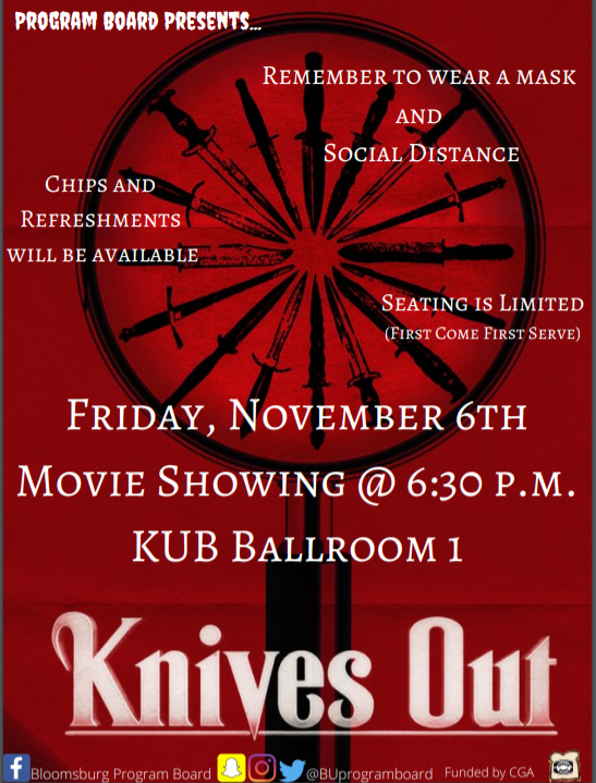 bloomuorient's tweet photo. A suspenseful mystery that will leave you second guessing yourself until the end! Come on out to watch Knives Out! https://t.co/kndpzWMmaX
