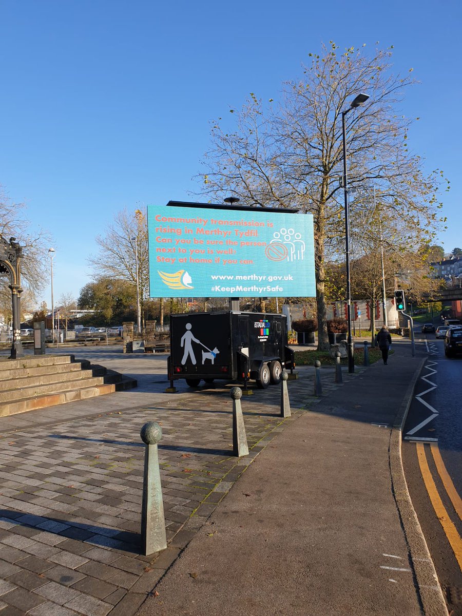 istadia's tweet image. @BBCRadioWales @BBCWalesNews @BBCWales great to see @MerthyrCBC doing something to try &amp;amp; combat their #COVID19 numbers. #mobileled #mobilemessaging
