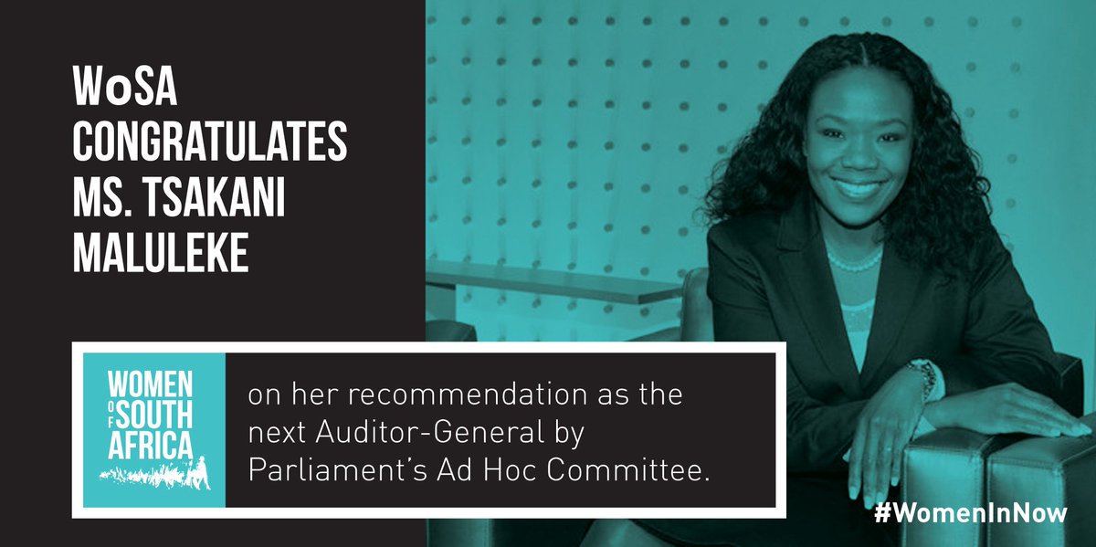 WomenOfZA's tweet photo. As the Women of South Africa we would love to congratulate @tsakanimspice who has made history and continues to make us proud as the first woman Auditor General in democratic South Africa. #WomenInNOW https://t.co/TiAFhPtWBL