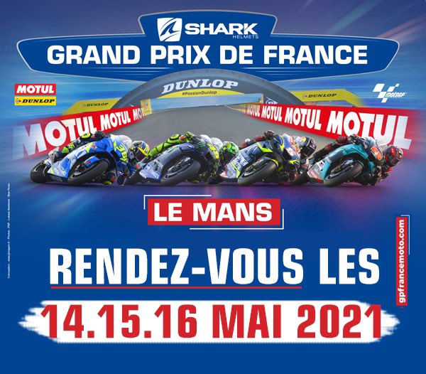Une première version du calendrier 2021 du Championnat du Monde MotoGP vient d’être dévoilée ‼️ 🇫🇷 Rendez-vous au Mans les 14.15.16 MAI pour le Grand Prix de France 🏍💨