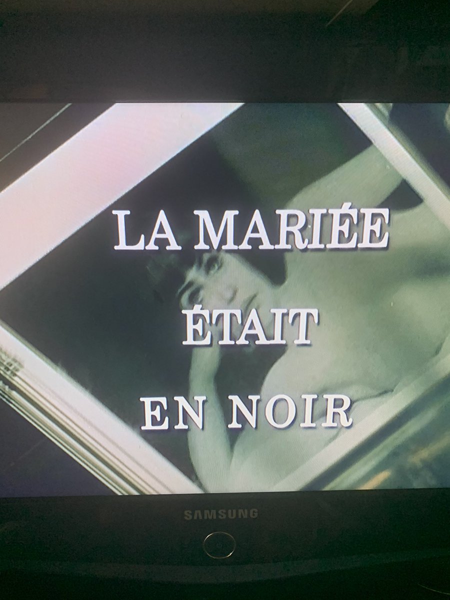 eegretier's tweet photo. Merci @ARTEfr pour cet hommage à #FrancoisTruffaut Aujourd’hui « La mariée était en noir » Pour mieux supporter le #confinementSaison2 #culturecheznous #jeannemoreau #michelbouquet #charlesdenner #clauderich #michelbouquet #jeanclaudebrialy https://t.co/7EanGkNNWJ