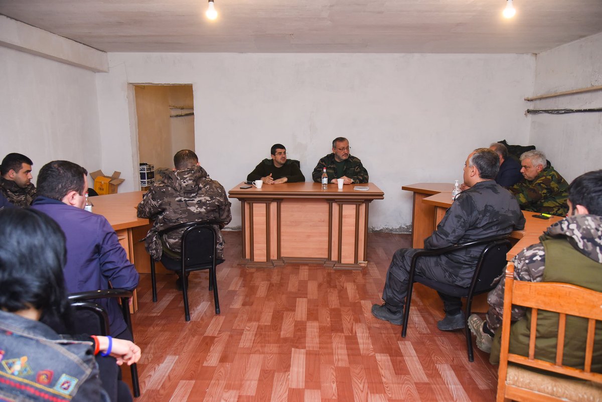 NK_Committee's tweet photo. Met today with the factions of the Artsakh Republic National Assembly to discuss the situation on the ground as a result of the large-scale war unleashed by #Turkey &amp; #Azerbaijan against the Republic of #Artsakh &amp; issues on the possible consequent political decisions. https://t.co/ONrwRb3TmS