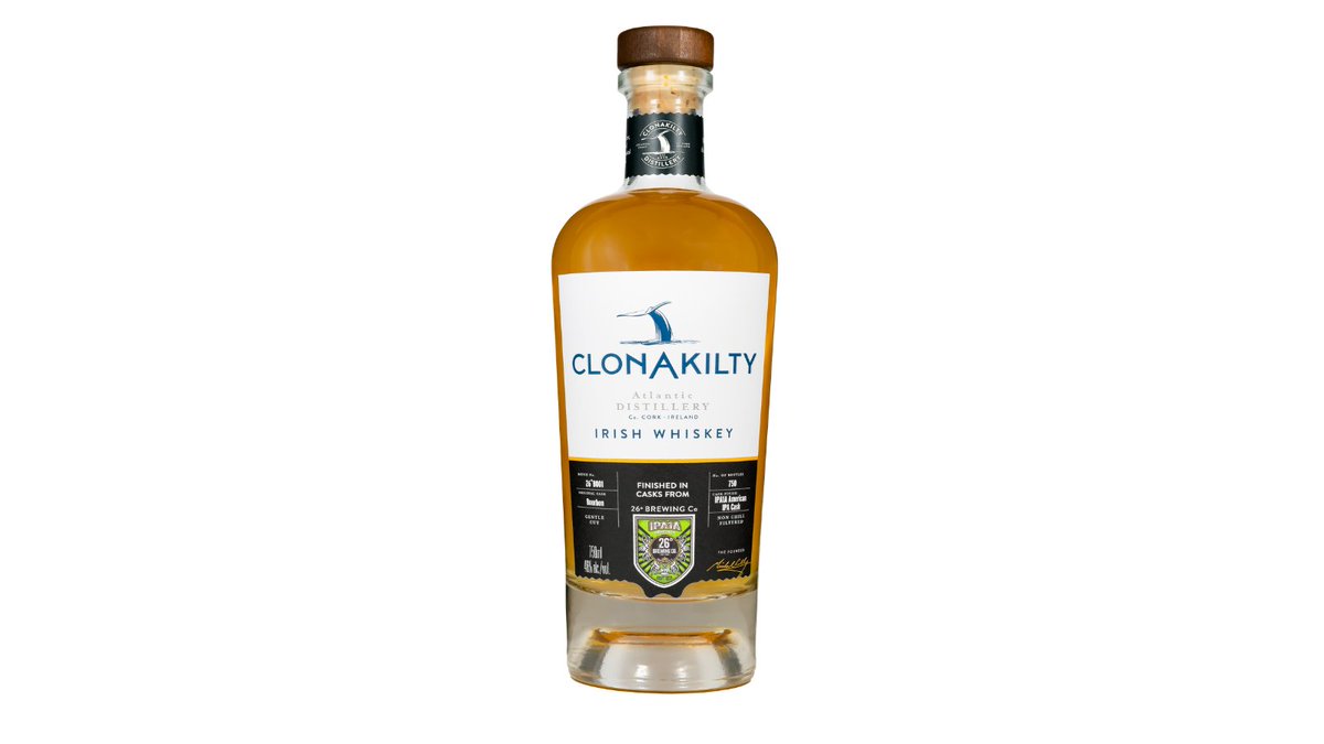 clondistillery's tweet photo. Attention all IPA lovers...Big News!
The third release from our US Brewery collaborations, 26 Degree "IPA1A" Cask Finish is now available to Irish fans via our online shop.
Buy this limited edition whiskey now https://t.co/eZrjPLUdKH
#irishwhiskey #whisky #beerfinish #IPA https://t.co/igXaDrzdxY