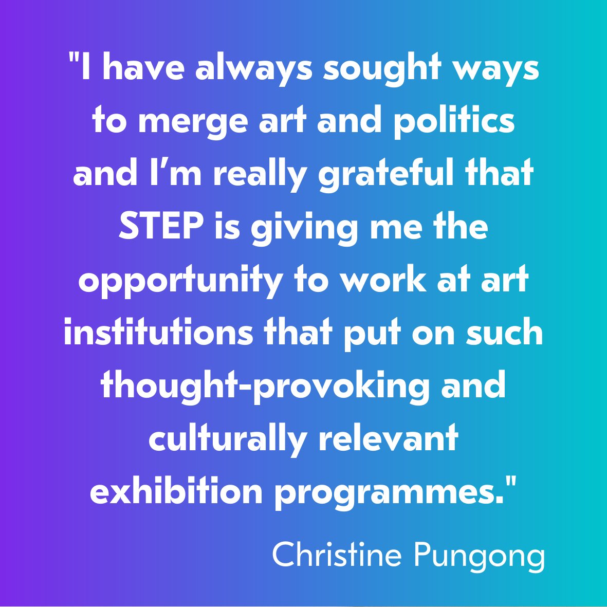 This is Christine Pungong She has worked at the  @V_and_A and  @BowArts in Gallery Curation and EngagementShe has written amazing blogs where you can get to know more about her & her experiences which you can find here   https://bit.ly/3eah68E&nbsp;  https://bit.ly/3eJsQQu&nbsp;