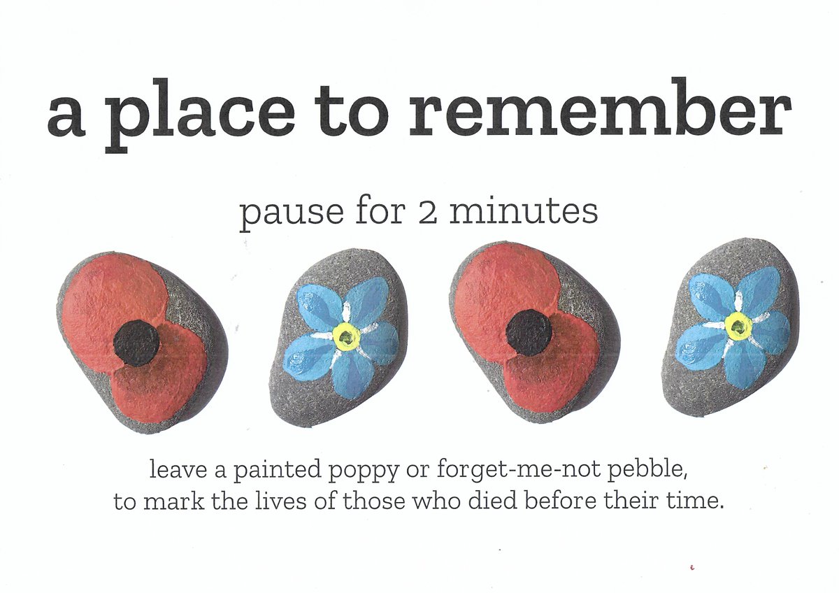 A place to remember. Place a painted pebble on the war memorials #Crowan #Camborne #Tuckingmill #Treslothan to give thanks to the #heroes #weshallneverforget #poppies #forgetmenot #rememberancesunday #paintedpebbles #aplacetoremember❤️ #forthosethatgavetheirlives