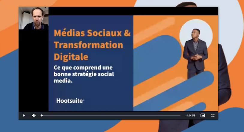 AlexandraDesbat's tweet photo. Dans le cadre du cours de @camillejourdain   @HootsuiteFR nous éclaire avec @YannDirheimer  sur comment intégrer efficacement les réseaux sociaux à son entreprise grâce au #Hootwebinar  👌🚀#ISEGSocialMedia  #socialtransformation https://t.co/HDhLvUfbdO