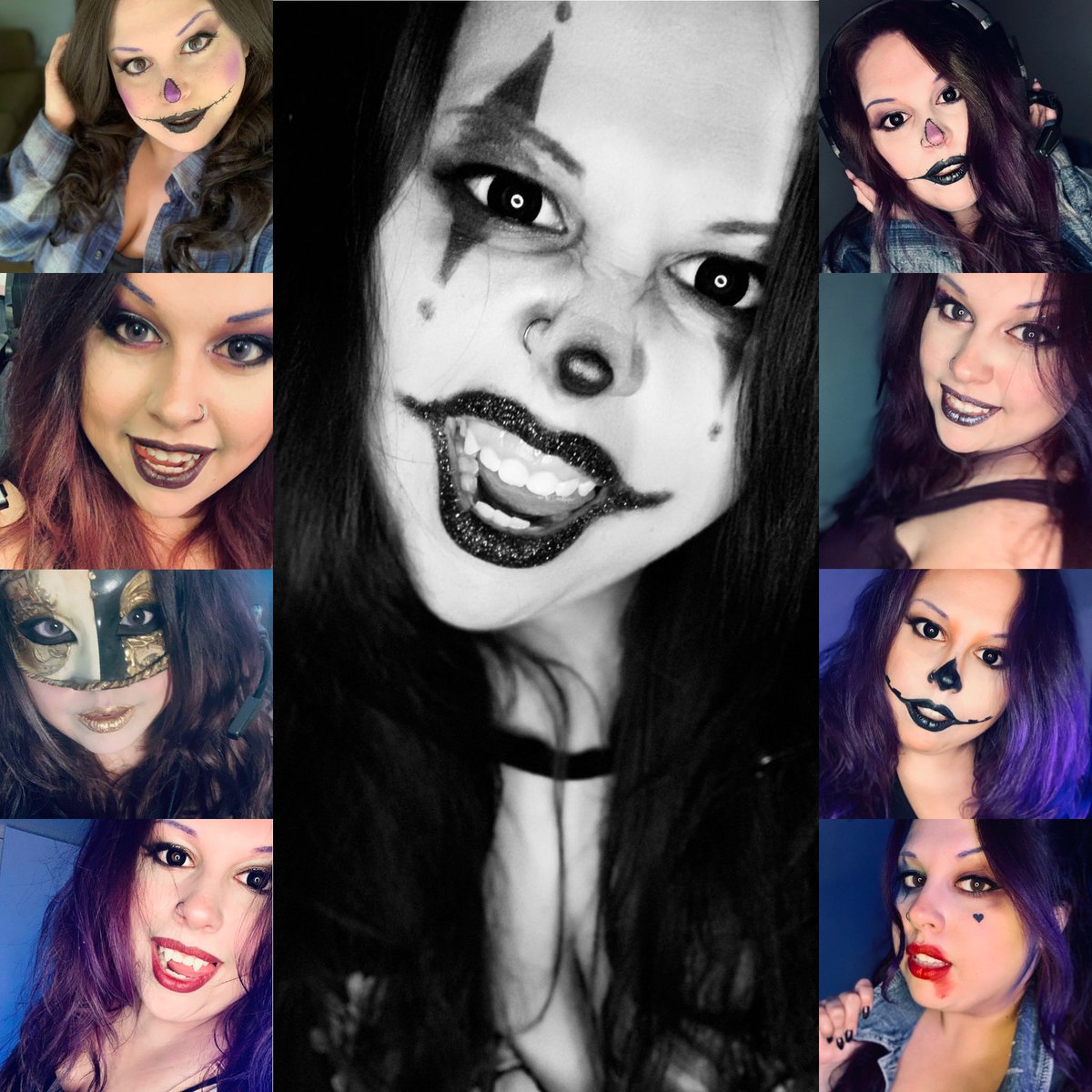 TinkerHell1020's tweet photo. All the looks I did for my October streams.
https://t.co/0L6HpKzY1Q
#SmallStreamer #Twitch #TwitchSmallStreamers #Xbox #GirlGamer #FunWithMakeup #Halloween #DrinkWithTink
Stream schedule:
Tuesday/Thursday/Friday starting at 6:30pm CT 🧚🏻♀️💜 https://t.co/g0R5zGdkCN
