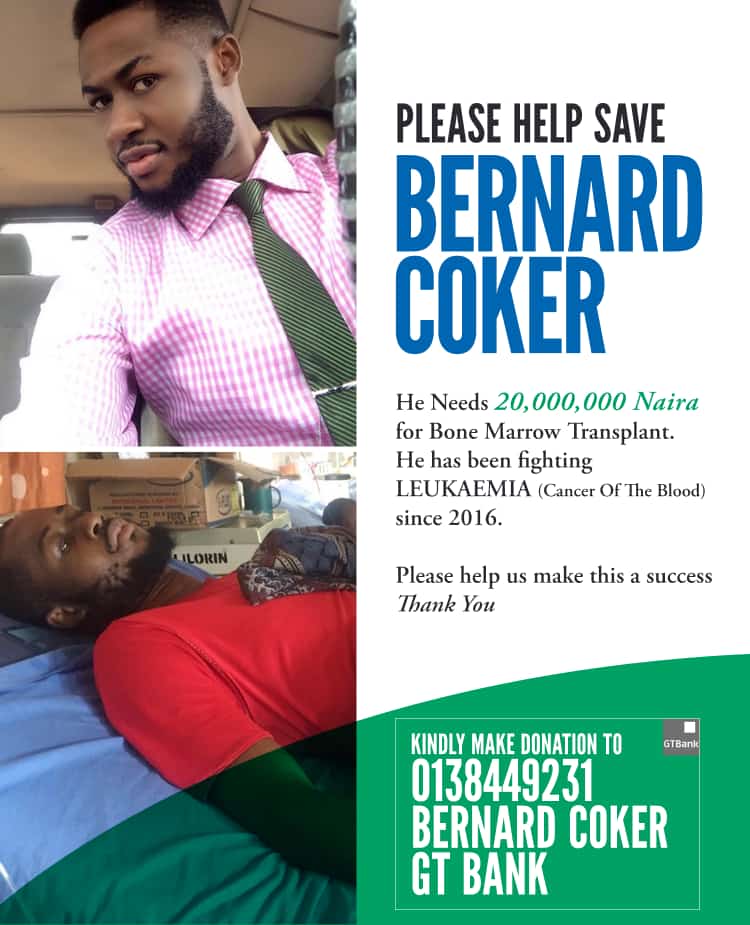 Yourcie's tweet photo. @DONJAZZY Please help #SaveBernardCoker #SaveBernard https://t.co/izLMAly2AP