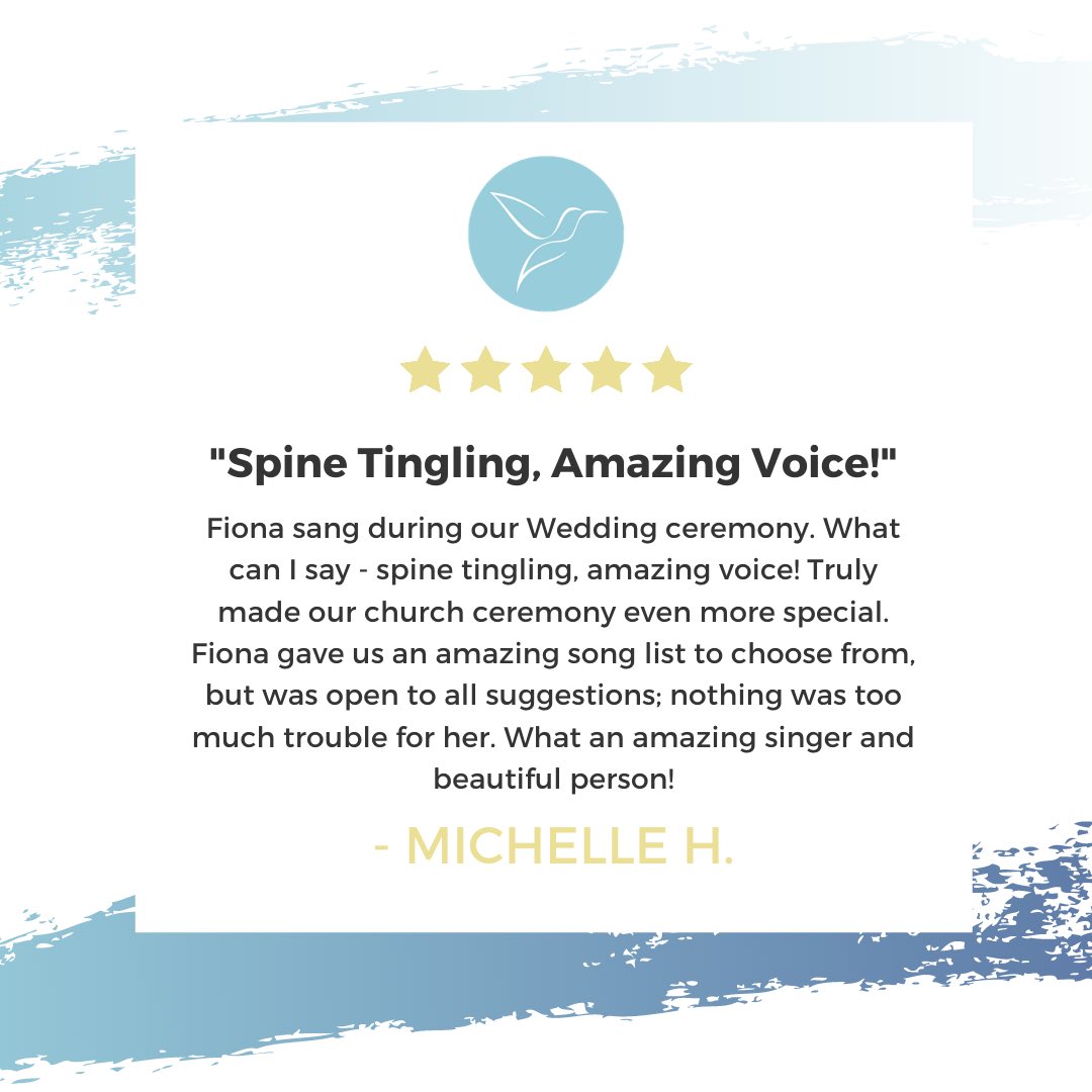 VocalPrecision's tweet image. A lovely review from a Bride whose wedding I had the pleasure of singing at! 👰🏻🤍🎙