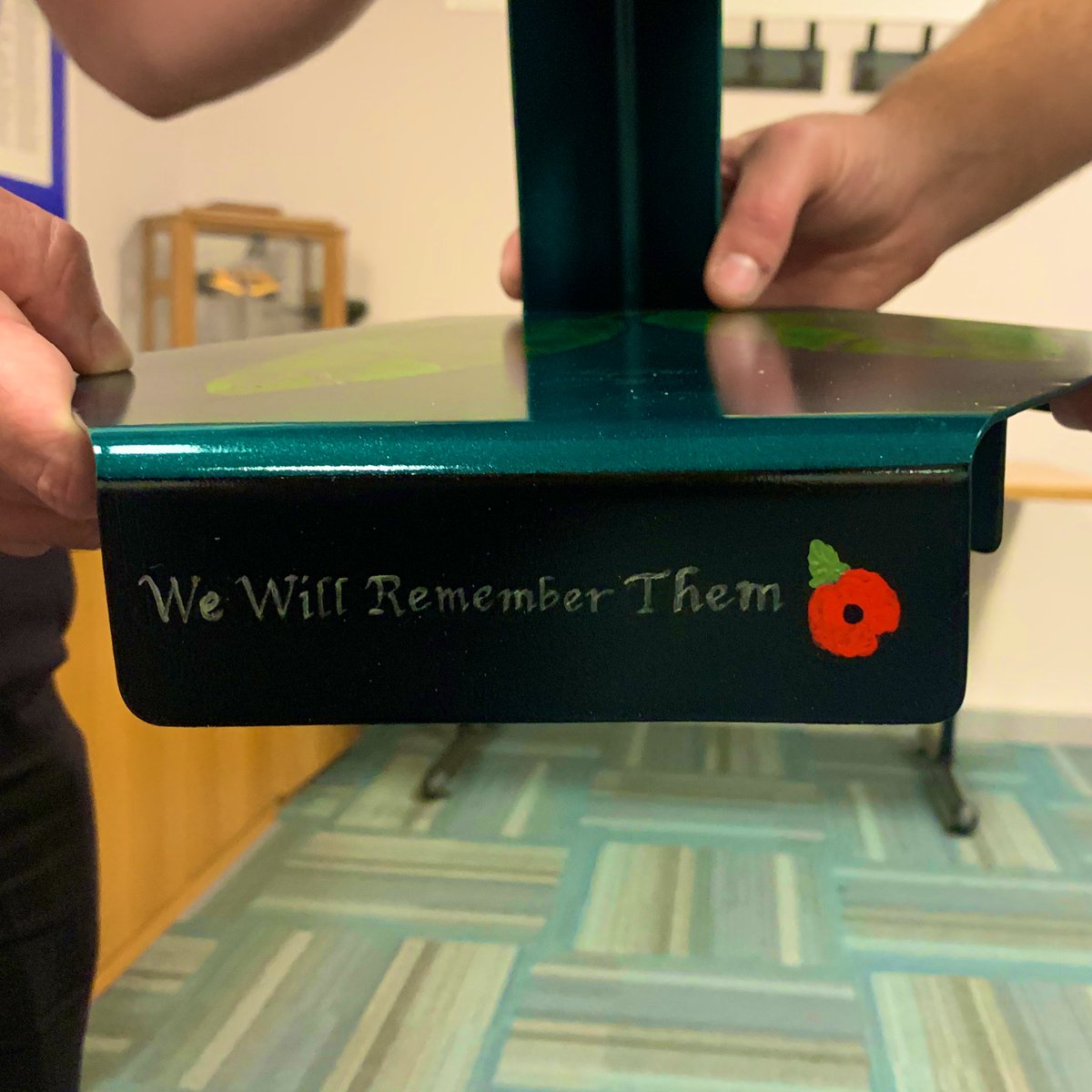 This week 1710NAS engineers undertook a skills challenge as part of continuation training week. Tasked to build a cake stand (cake sale delayed due to the current restrictions) the Modifications Team won best design for their #PoppyAppeal themed effort <a href="/PoppyLegion/">Royal British Legion</a> <a href="/CathHenshaw/">Catherine Henshaw</a>
