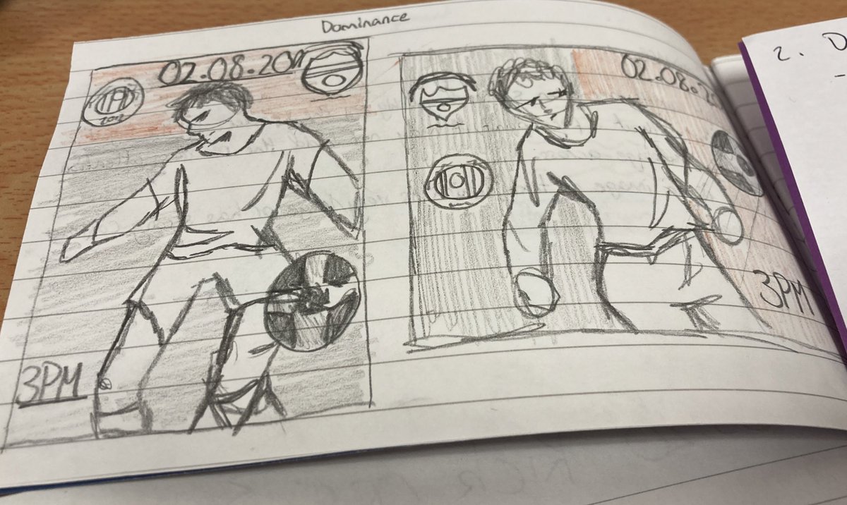Learning about Dominance today in S4 Graphics. Some pupils used Dominance to create excellent examples of Match Programmes for my local team <a href="/galafairydean/">Gala Fairydean</a> .  #graphics #teacher