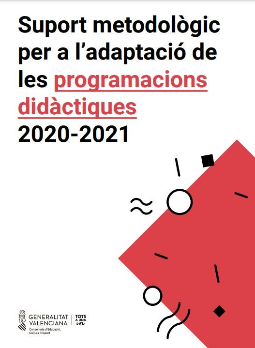 👉 Posem a disposició de tot el professorat una guia de suport metodològic per a acompanyar als centres en l’adaptació continguts de les programacions del curs 20-21 a l’actual situació de pandèmia seguint les instruccions fixades pel Ministeri d’Educació i FP.

Més 👇👇