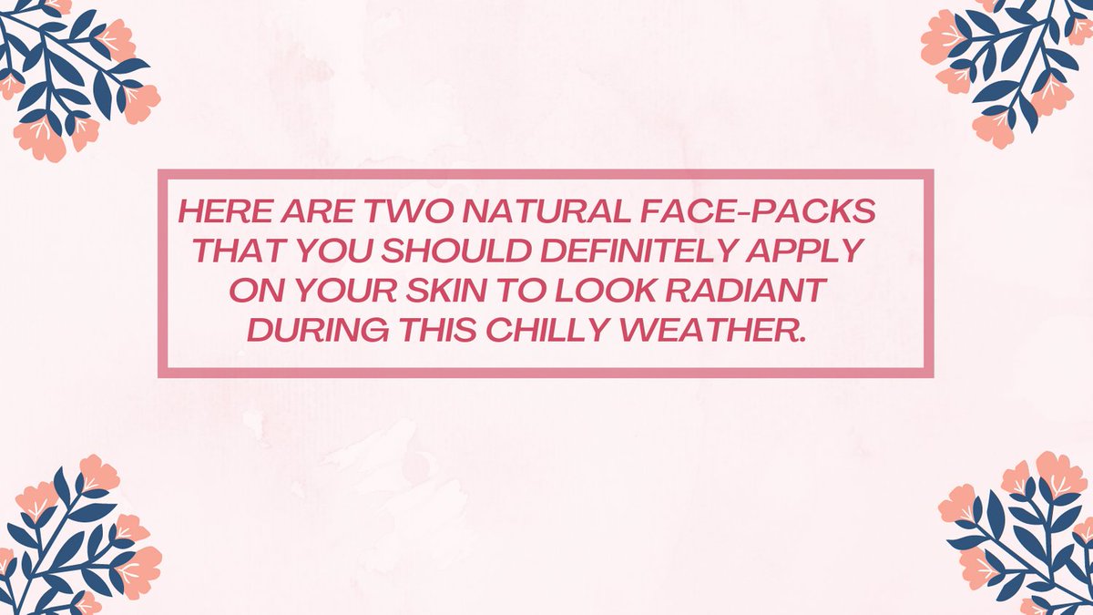 SkinShineBaby's tweet photo. 2 AMAZING FACE PACK FOR CHILLY WEATHER ..

"BEAUTIFUL GLOWING SKIN IS THE BASIS TO ANY LOOK"
#winterskincare #skincare #skincareroutine #skincaretips #dryskin 
#naturalskincare #winterskin #beauty https://t.co/1z1j0Qbmbr