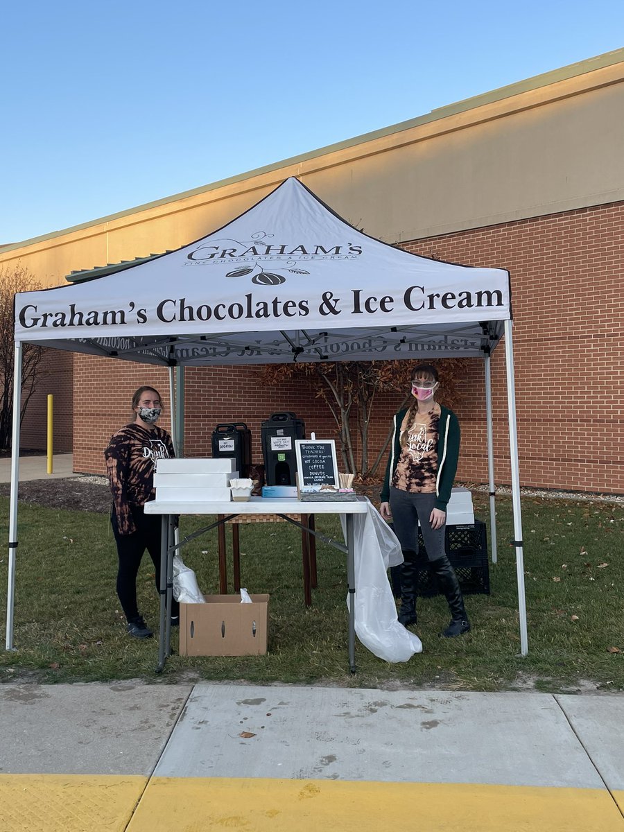 Thank you PTO and Grahams for the wonderful coffee and donut bar for the teachers this morning  <a href="/heartlandhawks/">Heartland Elementary</a> #geneva304