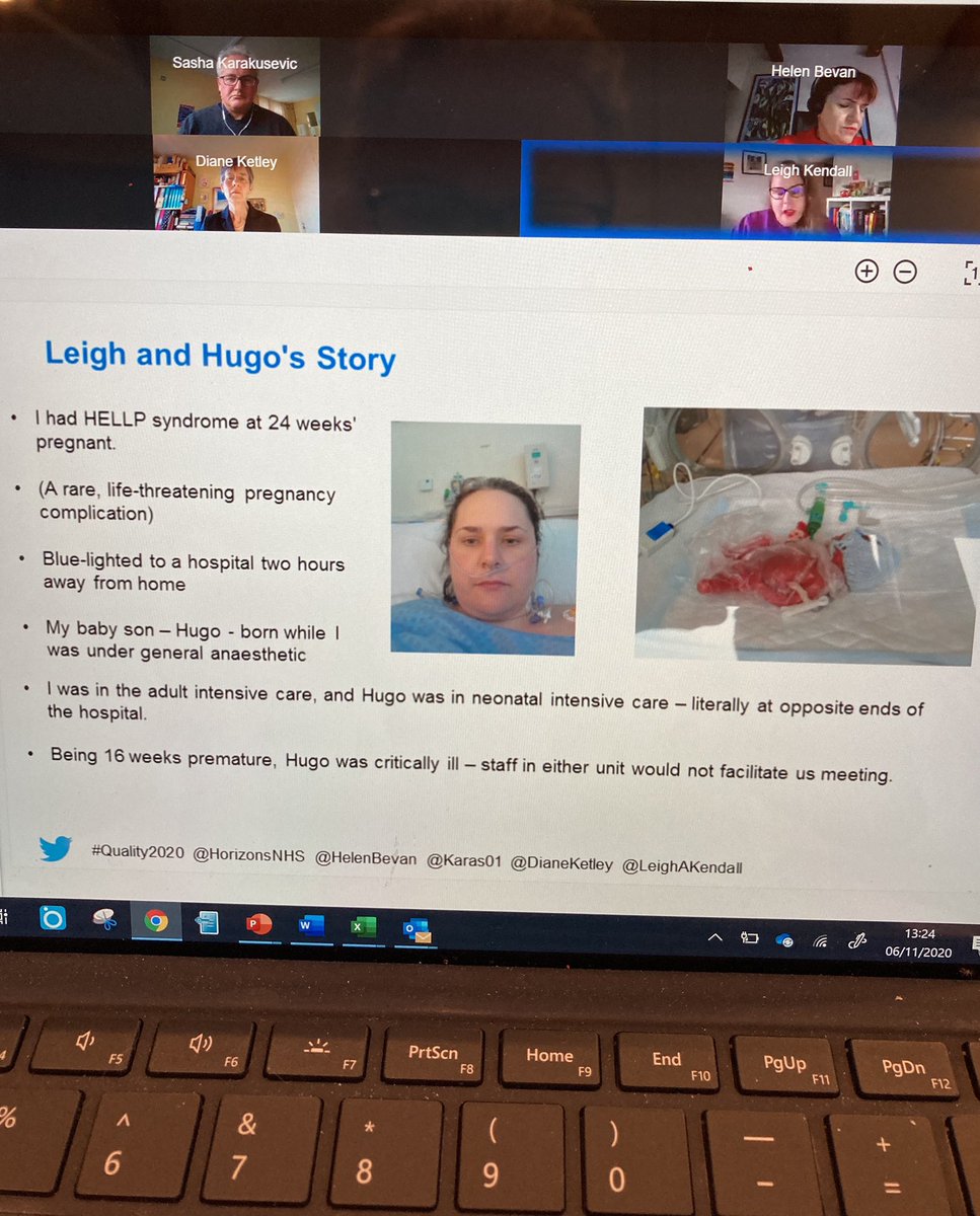 ZoeLord1's tweet photo. This is my wonderful colleague @LeighAKendall talking on #Quality2020 about her pregnancy and baby son Hugo. Looking forward to hearing from the breakout groups about what improvements can be made. #hugoslegacy https://t.co/HJkqR0lVrs