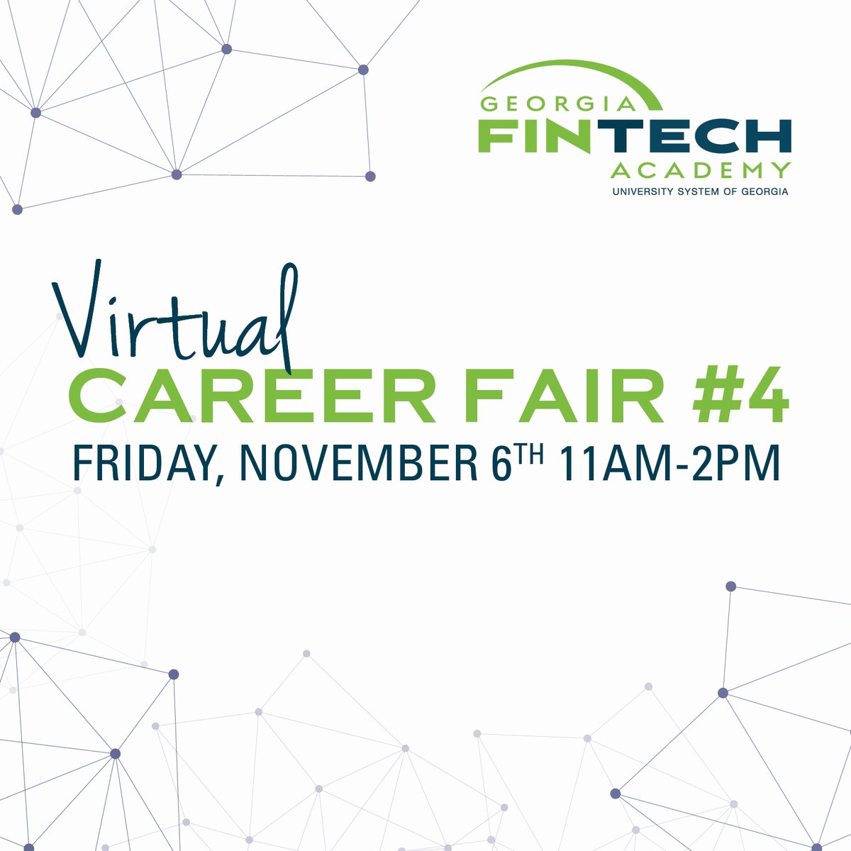 USG_eCampus's tweet photo. Today, the Georgia Fintech Academy is hosting a special #FinTech career event for @GeorgiaStateU students to make connections with industry professionals.
REGISTER: https://t.co/SOZZ4QZBPs
Hosts: #GAFinTechAcademy & @FISGlobal
#fintechatlanta #atlantafintech #fintechjobs #gsu https://t.co/o6OPV4pRcD