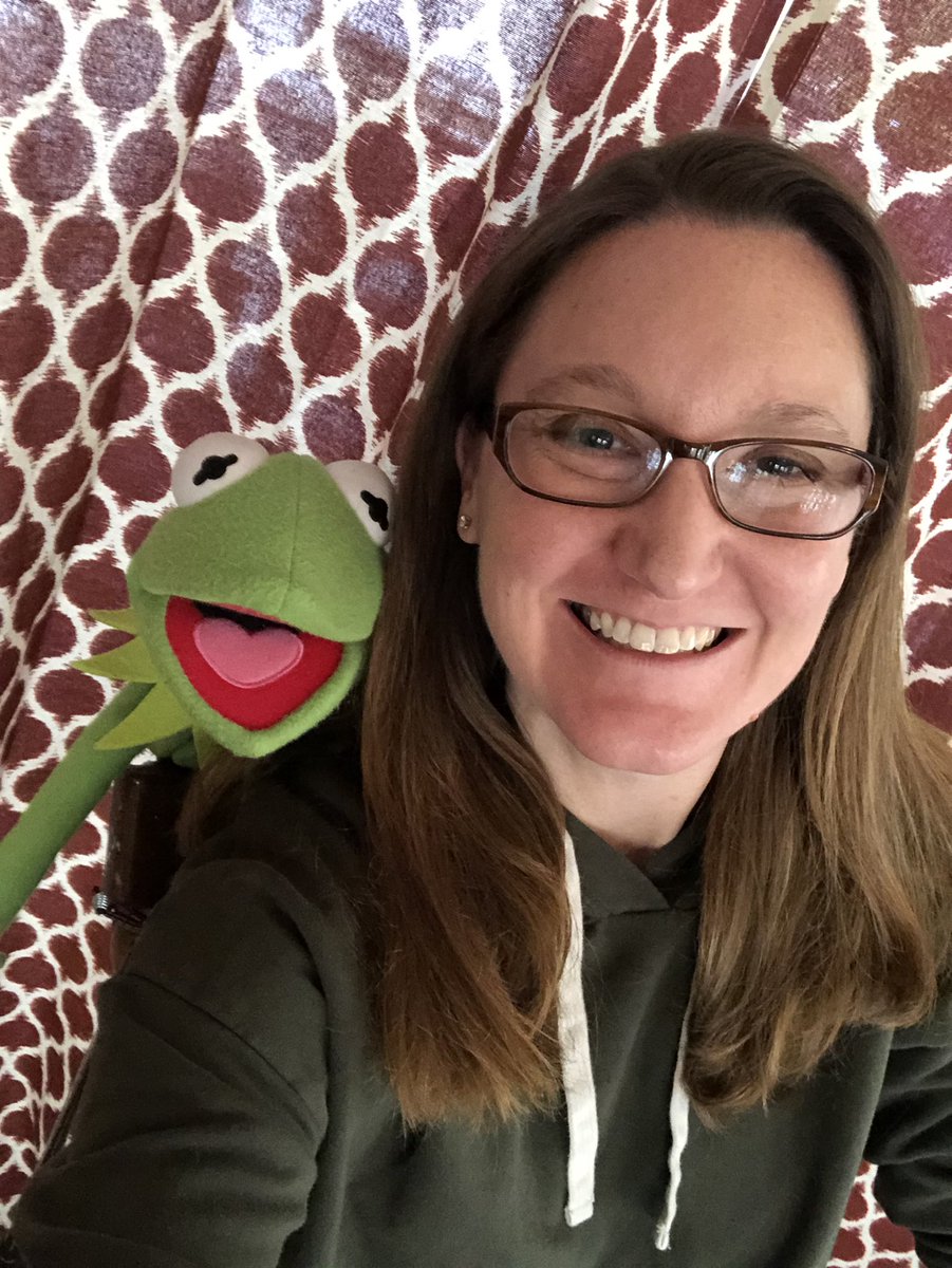 MrsWeigler's tweet photo. Kermit and I are ready to rock the day!! #pesmusic #PEStogetheras1 https://t.co/ALVj0ClzyC