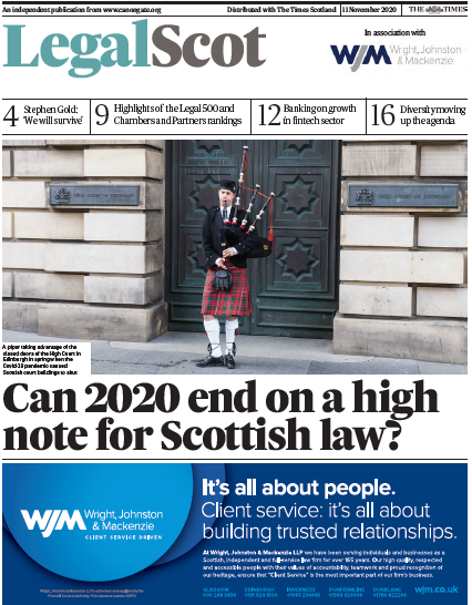 WrightJohnston's tweet photo. Great coverage for WJM in today's #LegalScot, including Managing Partner @FraserG_WJM who reflects on an unprecedented year helping clients navigate their way through the #pandemic &amp; moving forward with a positive outlook #trustedrelationships #clientservicedriven #wjm https://t.co/2BiQM30IIS