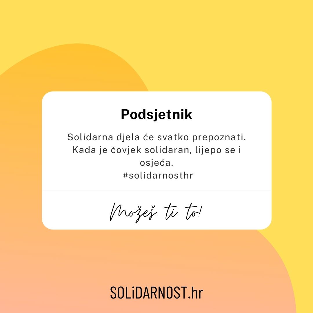 solidarnost_hr's tweet photo. Solidarnost ne poznaje granice, i u to smo se uvjerili u mnogo situacija! Ispričaj nam i ti svoju priču, napiši svoju poruku solidarnosti na https://t.co/flppvdanm6 😊   

#solidarnosthr #strongertogether @EK_Hrvatska https://t.co/xdUsLtYRCI