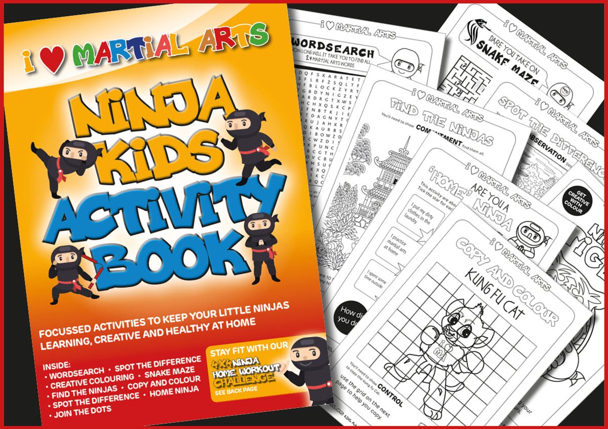 StarMA_Eng's tweet photo. STAR MARTIAL ARTS - KIDS ACTIVITY E-BOOK to keep your little ninjas focused, learning, creative, and healthy during the lockdown period.

Get it here - https://t.co/fMBePrRVSp

A 16-page book. Each page has a different martial art themed activity. https://t.co/L1pxFKJeuK