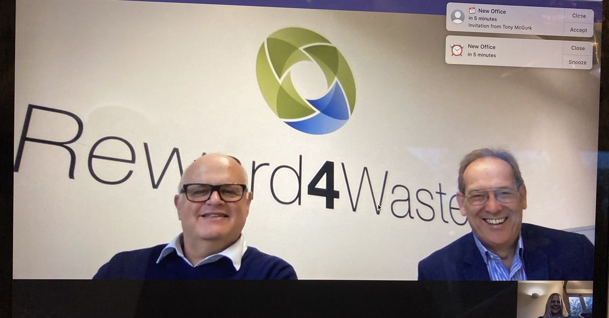 reuniverse_com's tweet photo. Great to see our branding up on the new office wall!
#Reward4Waste #RevolutioniseRecycling #Recycling #DepositReturnScheme #SMARTDRS #virtualmeetings https://t.co/vAePpPAOgL