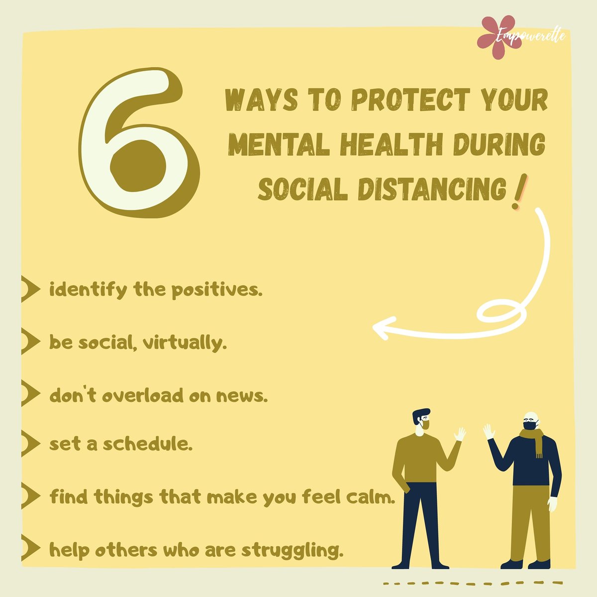 empowerette's tweet photo. Happy Friday everyone 🌻
#Mentalhealth 
#SocialDistancing 
#PositiveVibesOnly https://t.co/Oa7ckXSU9F