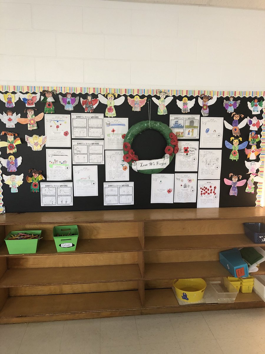 Our grade 3’s excited to do our Remembrance Day activities. Lest We Forget