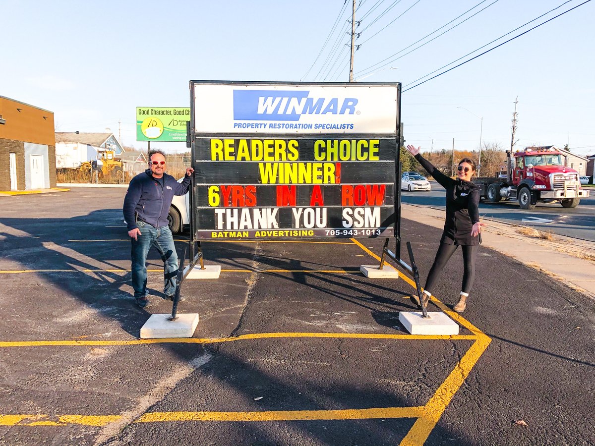 THANK YOU! THANK YOU! THANK YOU SSM! 🥳

6 years in a row you have voted us Best Restoration Company in SSM! 

A special thank you to our hard working staff and amazing field crews, we would not be able to do it without you all. 

Happy Friday everyone 🇨🇦