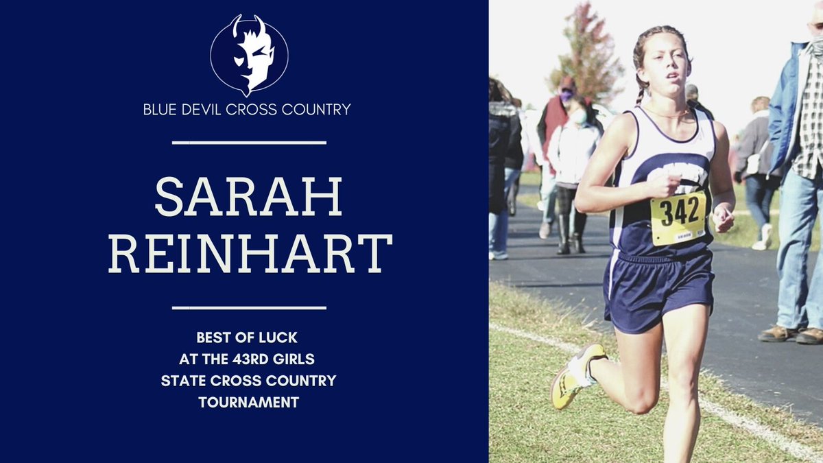 Best of Luck Sarah tomorrow at the 43rd Girls Cross Country State Tournament!
Bring it Home!!!