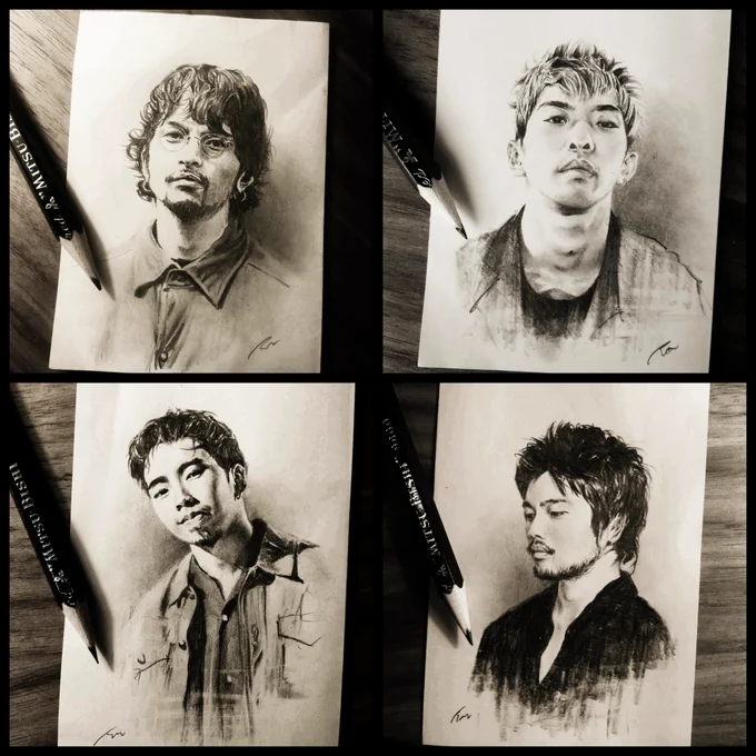 #KingGnu #三文小説 
#pencilart
この他にもたくさん描いてます。 