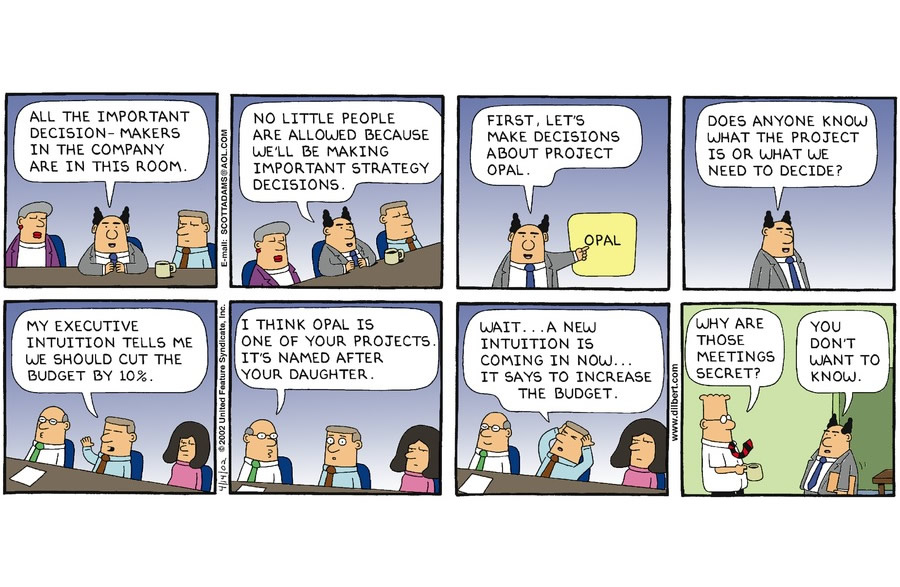 Progilisys's tweet photo. Friday Funny: Important strategy decisions...

#fridayfunny #fridayfunnies #projectmanagement #productmanagement #softwareengineer #businessanalyst #informationtechnology #qualityassurance #marketresearch #stakeholders #CEO #CIO #CXO #dilbert

https://t.co/rrjYoZBA7s https://t.co/0W3C4oS1lT