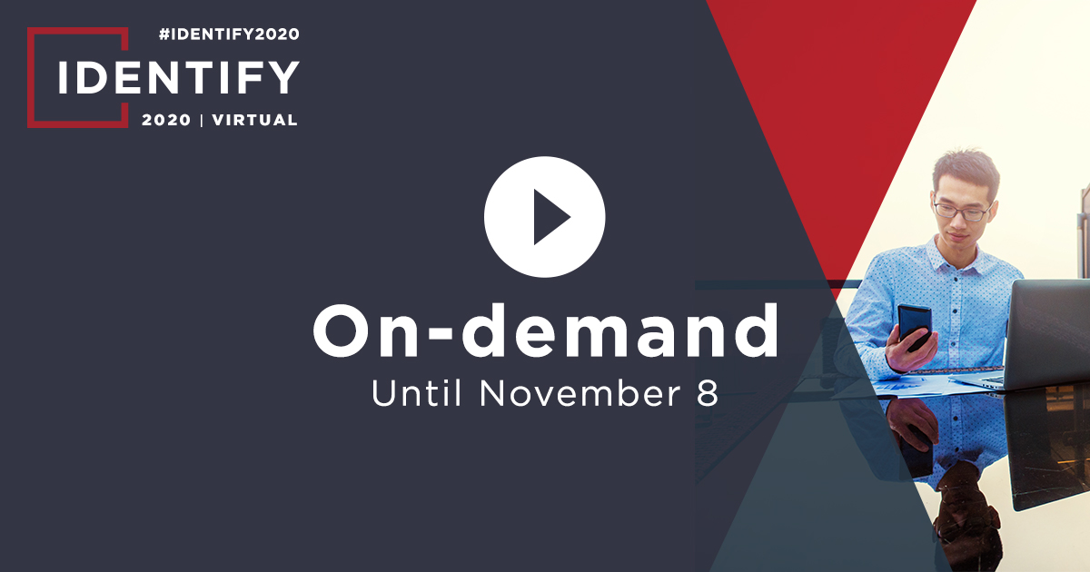 pingidentity's tweet photo. π Last call for #IDENTIFY2020 Virtual on-demand! Access to all our keynotes, customer stories & demos from top industry experts & partners ends this Sunday, November 8th. Register before it's too late: https://t.co/85HHLTXuXd & we hope to see you next year at #PingYOUniverse! π https://t.co/MySZbqK4Nt