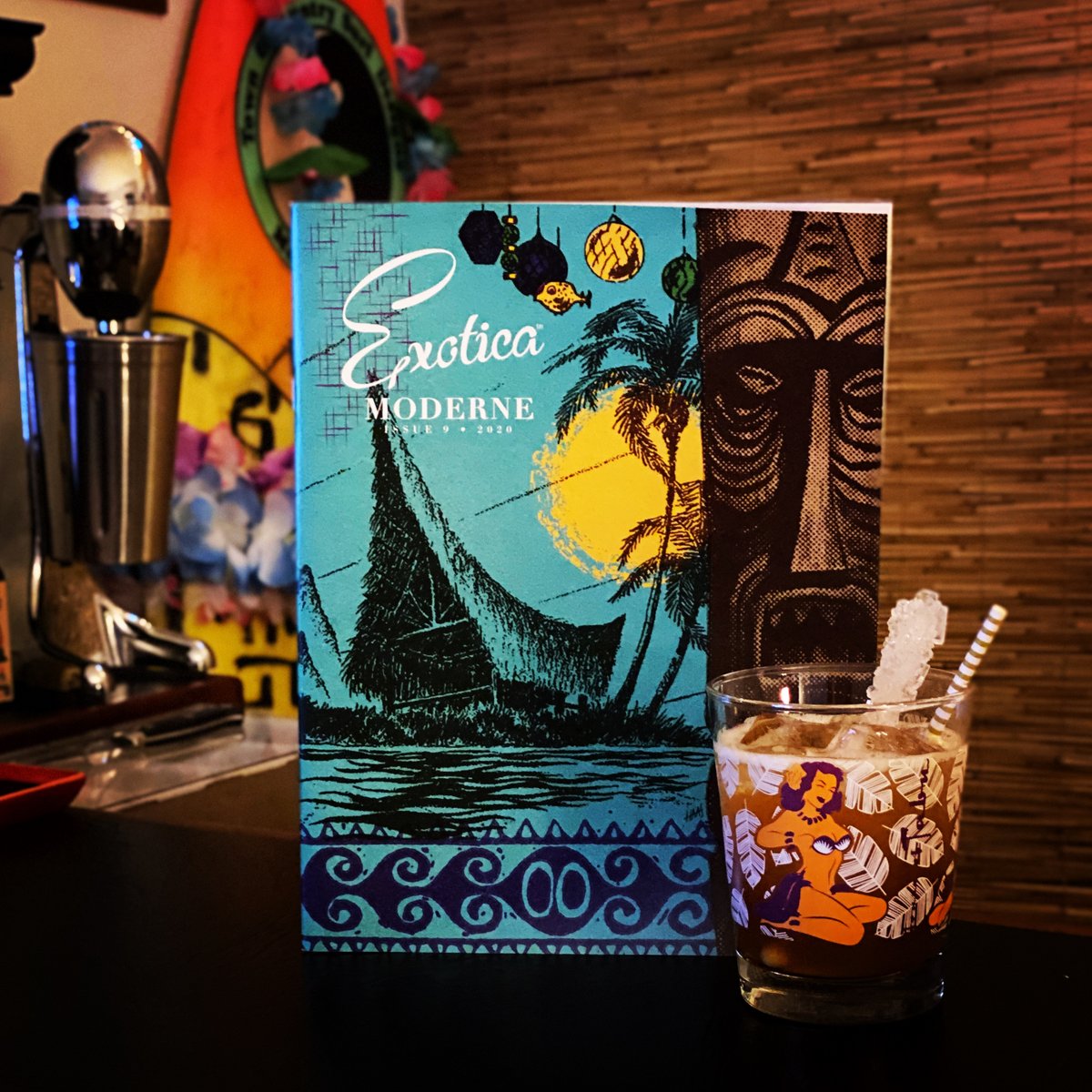ExoticaModerne's tweet photo. Latest issue of Exotica Moderne Magazine #9 now available
https://t.co/GbHoaMm2kU #tiki #exotica #exoticamoderne #polynesianpop #music #cocktails #art #tikiscene #recipes #asiandelights #tikiculture #polynesianpopculture https://t.co/EzXmkJTfuw