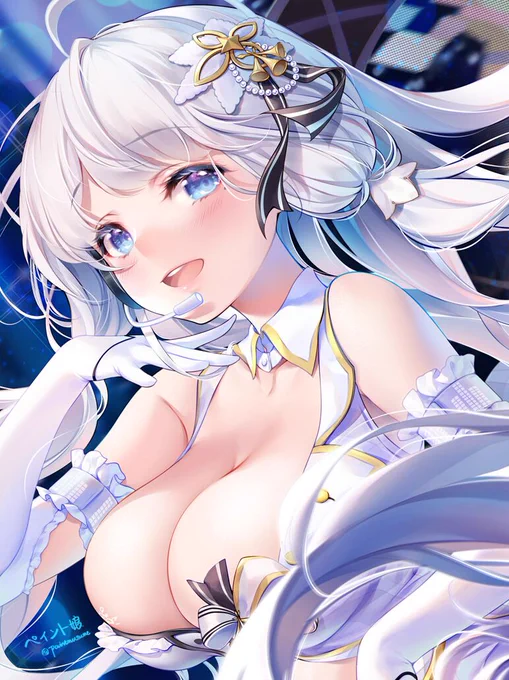 私の歌を聴いて下さい✨ #アズールレーン  #イラストリアス 