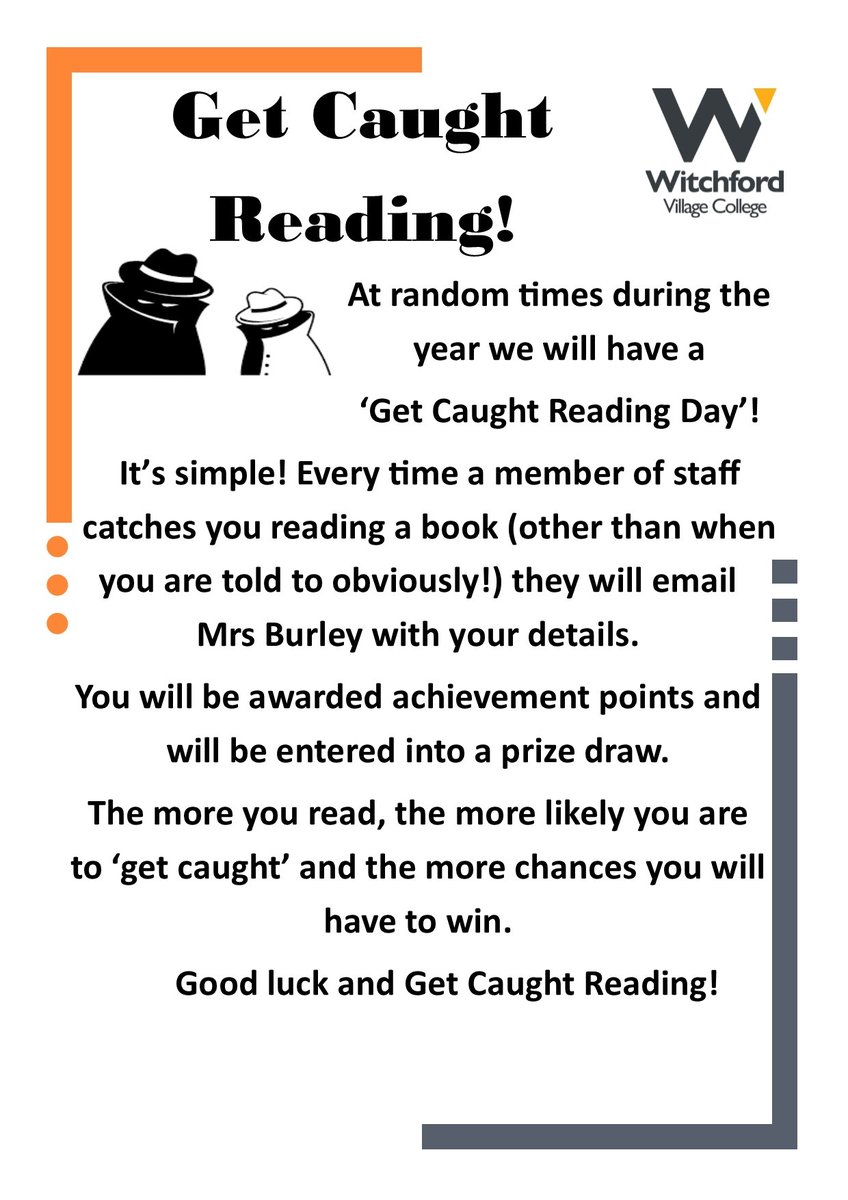 wvcresourcecent's tweet photo. It was officially a 'Get caught reading day' @WitchfordVC
 All 11 students who were caught reading for pleasure received achievement points. Josie C @wvcmeteor 
 was our prize draw winner. #readingforpleasure #getcaughtreading @uksla @GreatSchLibs @WVCEnglishDept https://t.co/DZA2HBzLrQ