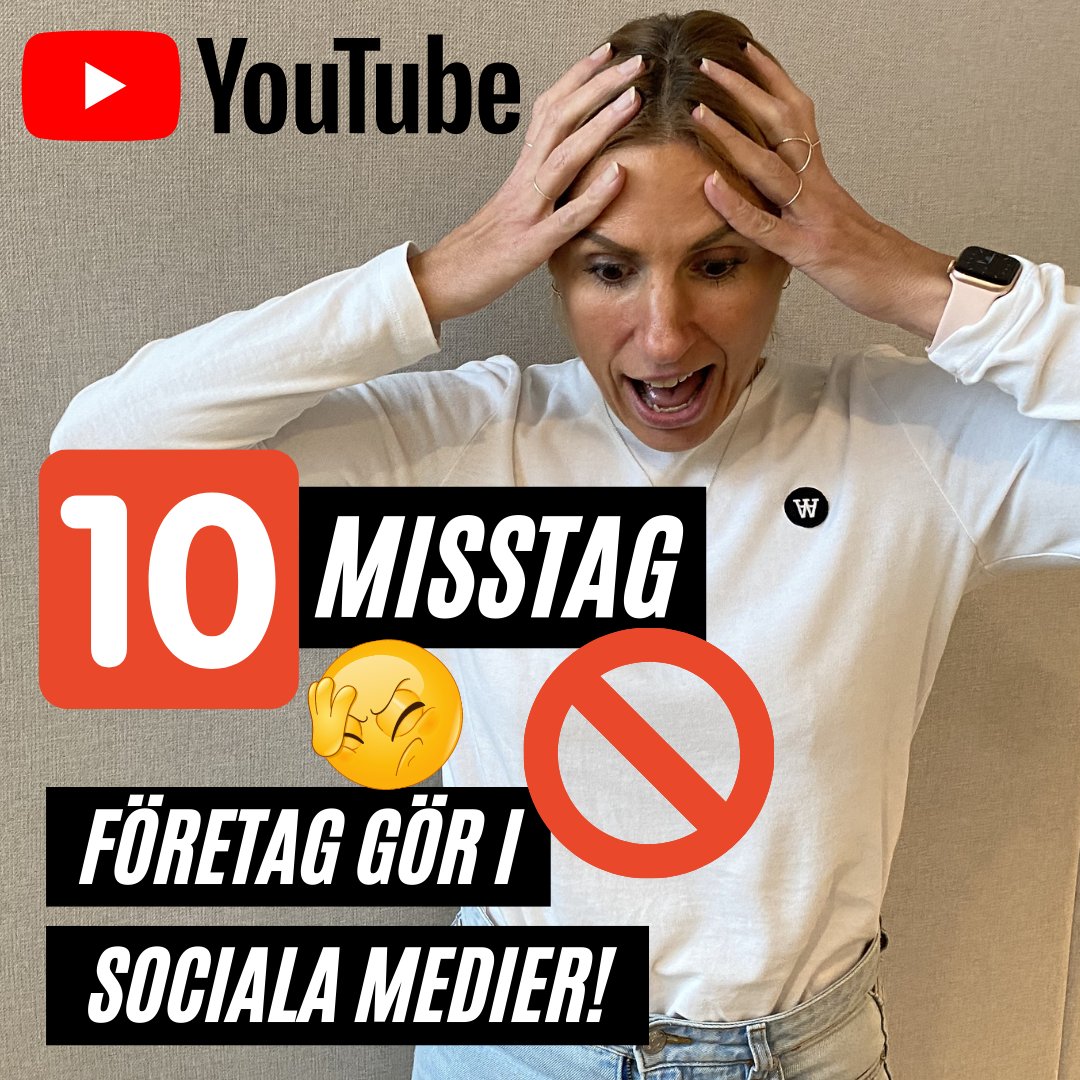 I den här videon avslöjar Alexandra Bylund de 10 vanligaste misstagen som företag gör i sociala medier och exakt hur du kan göra för att undvika dem! 😊

Länk till videon hittar du här! 👉 bit.ly/3oZZ7br

#youtube #socialmediamanager #socialmedia #socialmediamanagertv
