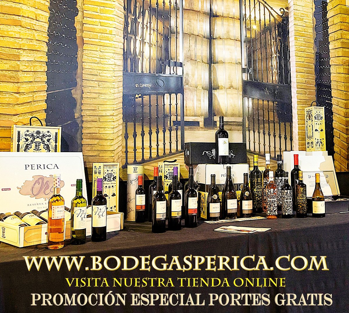 Aprovechate de nuestra promo PORTES GRATIS EN PEDIDOS WEB en bodegasperica.com
🍷🍷🍷🍷🍷🍷🍷🍷🍷🍷🍷
#larioja #lariojaapetece #riojawine #portesgratis #winlover #comprasonline #homenaje