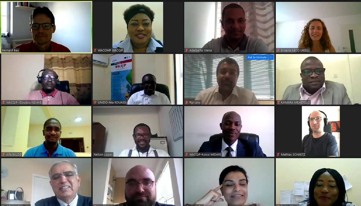 wacqip's tweet photo. #HappeningNow: WACOMP regional (#WACQIP) and WACOMP #GuineaBissau / #MangoValueChain coordination meeting: @UNIDO_QI continues its coordination activities to harmonize activities undertaken under the @EUinNigeria funded-@WACOMP_ECOWAS, between the regional and country levels. https://t.co/DrUugOEMXh