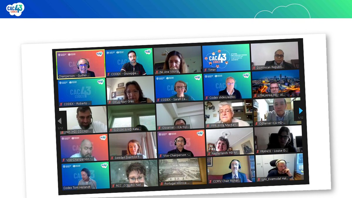 FAOWHOCodex's tweet photo. 📸 | #CodexCAC43 adopted the report! 👏

Looking forward to seeing you soon #CodexFamily https://t.co/g23KSWTy6b