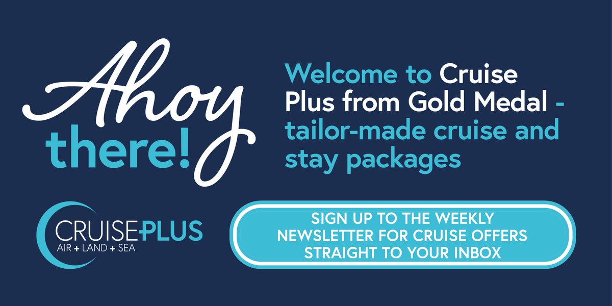 cruiseplusagent's tweet photo. 😍🛳 𝗔𝗵𝗼𝘆 𝘁𝗵𝗲𝗿𝗲! 🛳😍

For cruise and stay packages, plus the latest incentive news delivered straight to your inbox, sign up to our new weekly newsletter here👉 https://t.co/XdpUROAS4h

Starting from December 2020 https://t.co/KUXYpQ4fxx
