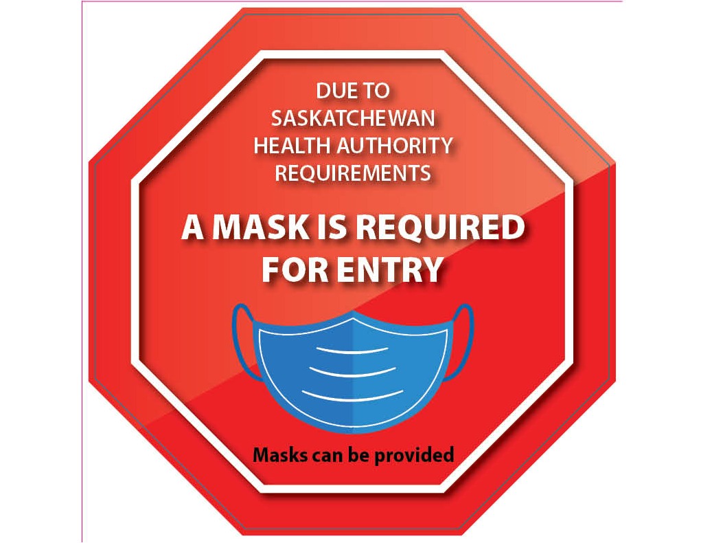 yxefastprint's tweet photo. Calling all Saskatoon and area businesses! To help inform customers of  the newly mandated mask policy, we are giving local businesses one of these "masks required" decals for free! Contact our office for more information and to get your decal. https://t.co/H3nKyPi9Wg