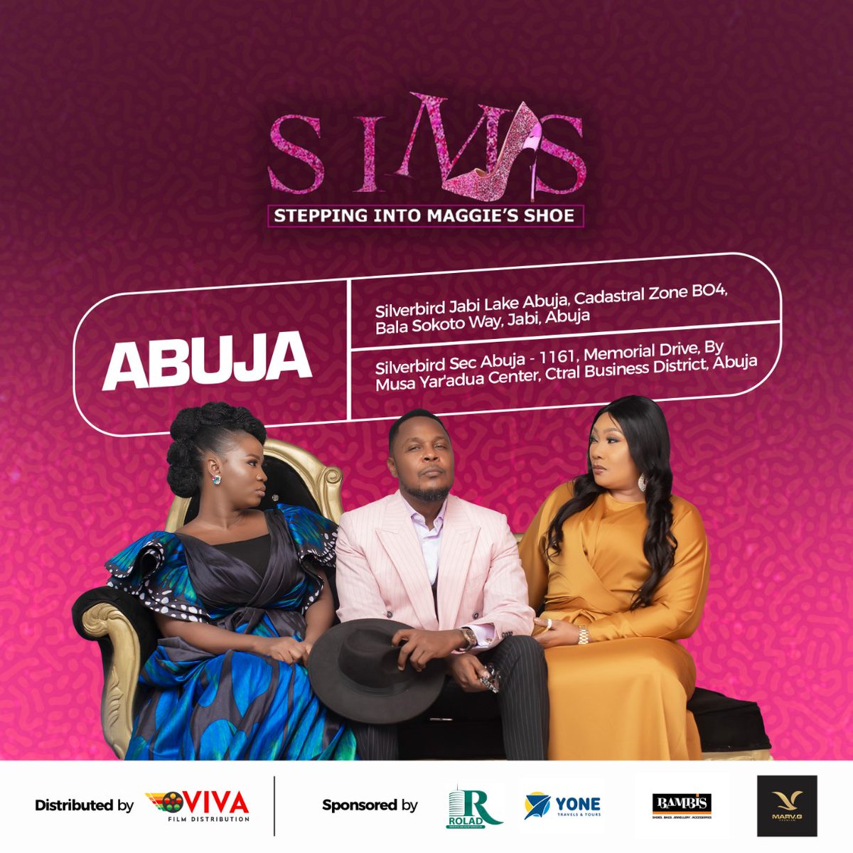 thePRcaptain's tweet photo. If there's any movie that you should watch as the cinema reopens today, it is definitely "Stepping into Maggie's Shoe". #SIMSTheMovie is now showing at the following cinemas.

Don't go alone, take a friend that will also take a friend along! https://t.co/H3UwdC2qO3