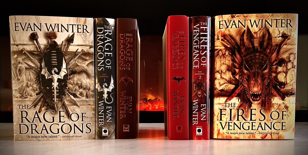 🔥GIVEAWAY 2/2🔥
Here we go!! It’s my last chance to do a global giveaway before FIRES OF VENGEANCE drops on Tuesday. There are *six signed hardcovers* available (RAGE or FIRES, your choice).

Retweet to enter &amp; follow so I can DM if you win (ends 11/8/20 @ 5pm ET). ⚔️🔥⚔️