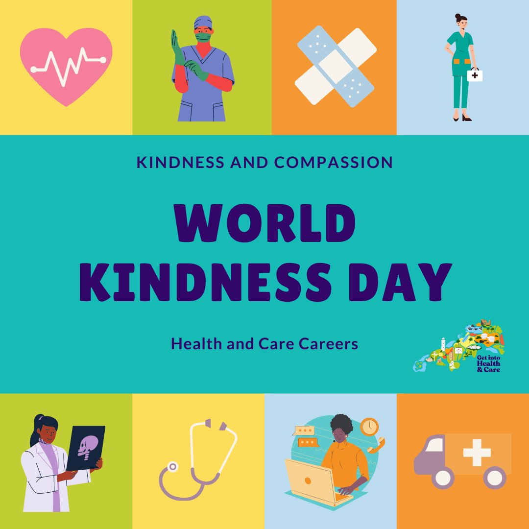 GetIn2Health's tweet image. HAPPY WORLD KINDNESS DAY to our wonderful colleagues in health and care who display kindness and compassion every day 🥰 #worldkindnessday #kindnessandcompassion #healthandcarecareers