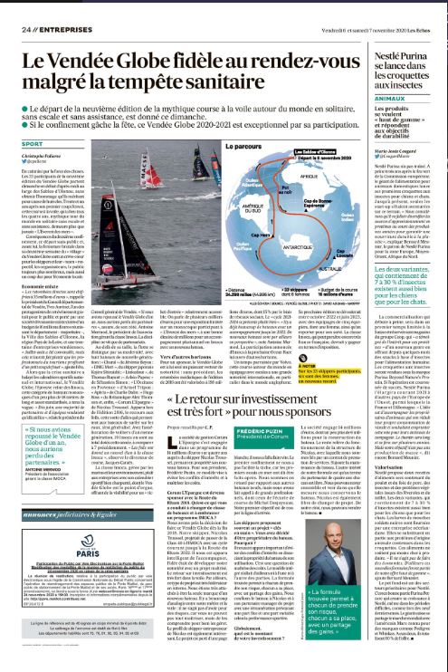 Frederic_Puzin's tweet photo. 📰A J-2 du départ du @vendeeglobe, retrouvez mon interview dans @LesEchos pour en savoir plus le projet voile de @CORUM_LEpargne. Une aventure qui a démarré en 2018 avec notre skipper @nicotroussel qui prendra le départ de son premier 1er @VendeeGlobe . " #WeAreCORUMLEpargne https://t.co/dqc9DuujMB