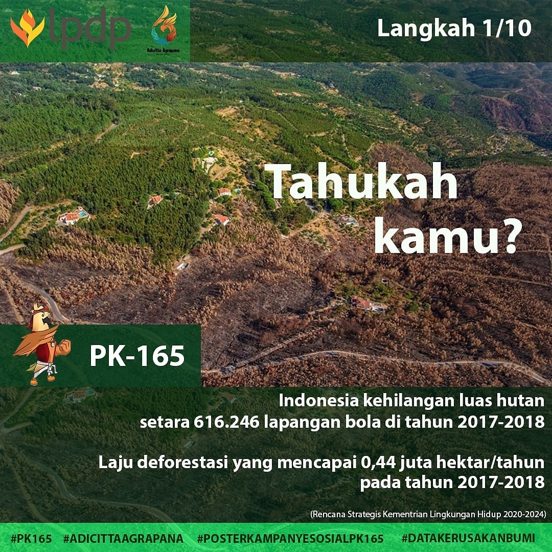 indrawarman's tweet photo. Yuk kita cintai alam Indonesia!
Adicitta Agrapana, Jaga Bumi Hidup Lestari
Twitter: @LPDP_RI

#DiriUntukNegeri
#SDMUnggulIndonesiaMaju
#AkuPastiMengabdi
#LPDP_pk165
#adicittaagrapana    #posterkampanyesosialPK165 https://t.co/B8Y6r04lZj