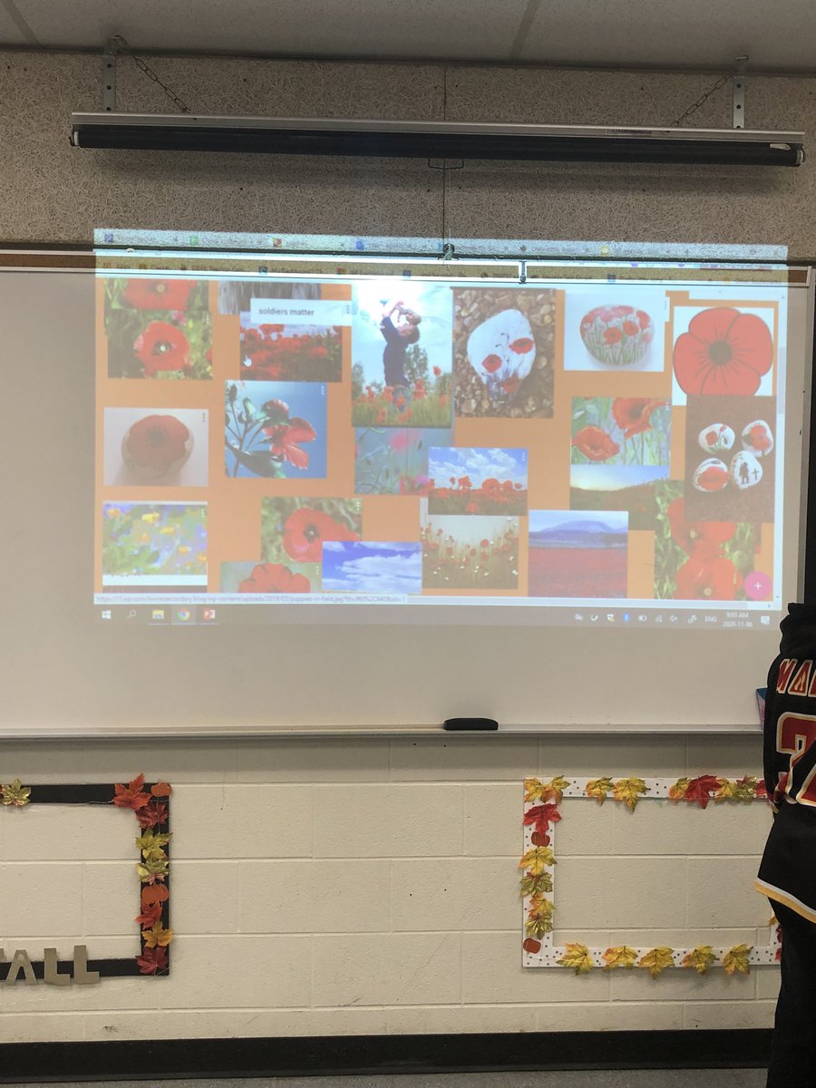 pandabrite's tweet photo. We started planning this project of Remembrance using technology but ended using paint, nature and intentional thought ♥️ Stay tuned for what we do with these!  @LincolnAlexPS @DurhamDSB @VeteransENG_CA https://t.co/WVFB42uK8k