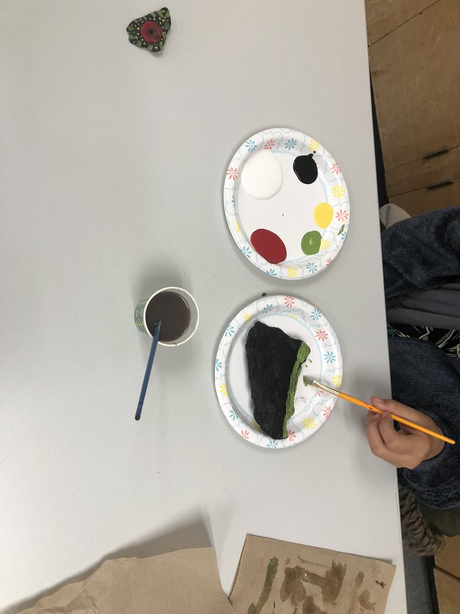 pandabrite's tweet photo. We started planning this project of Remembrance using technology but ended using paint, nature and intentional thought ♥️ Stay tuned for what we do with these!  @LincolnAlexPS @DurhamDSB @VeteransENG_CA https://t.co/WVFB42uK8k