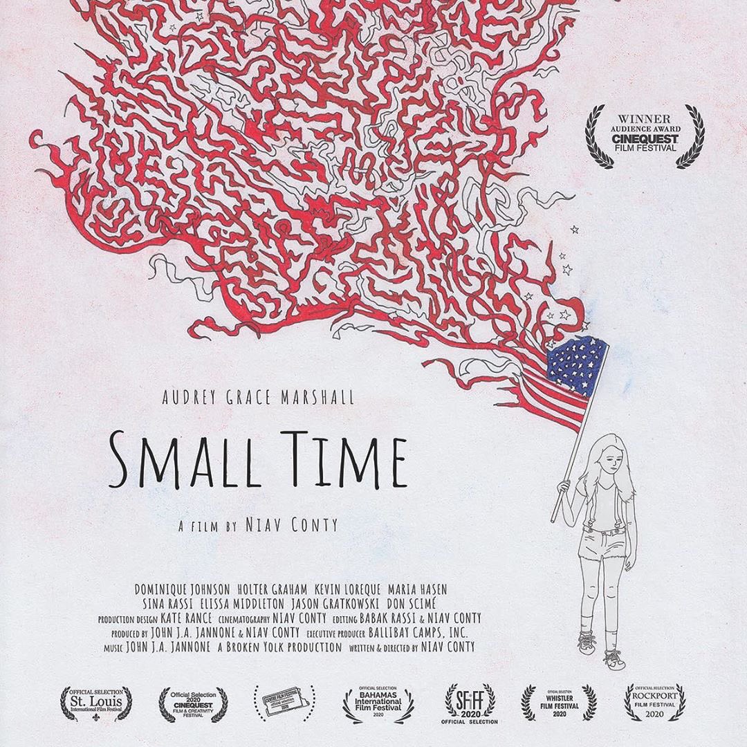 PWMCTVtheMovie's tweet photo. Help our #fearlessleader Niav Conty win the #audienceaward @STLFilmFest, Now - Nov 22! Her feature SMALL TIME just won the #audienceaward @Cinequest! #femalefilmmaker: #NiavConty, #starring #audreygracemarshall, @KevinLoreque, #dominiquejohnson + #HolterGraham. https://t.co/pKoRxXP9wU